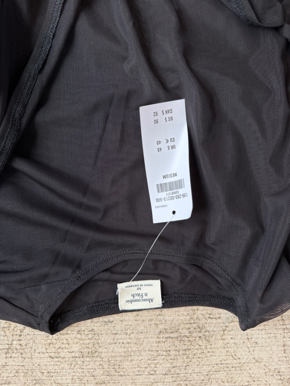 Abercrombie & Fitch sheer bodysuit